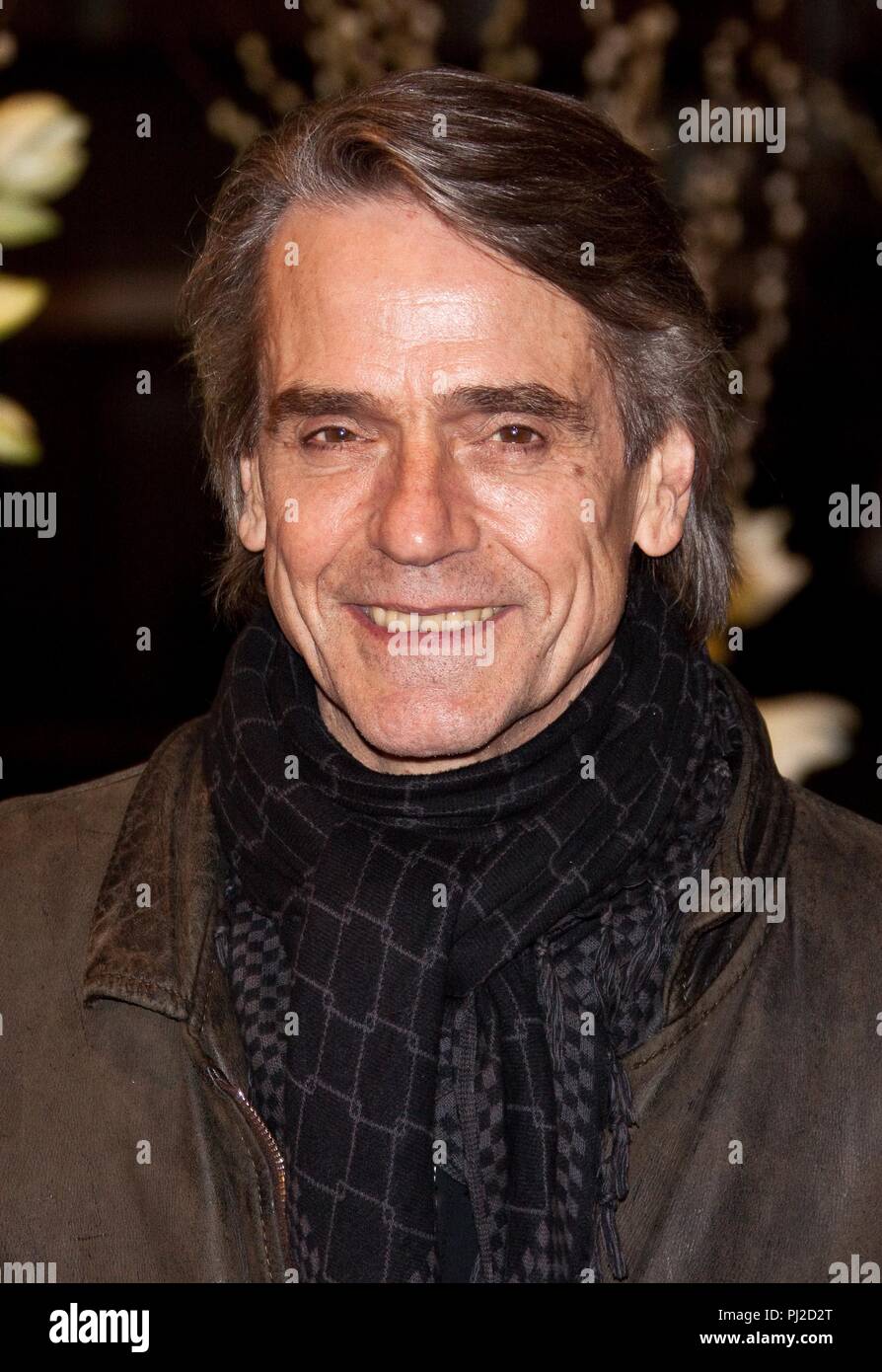 British actor Jeremy Irons arrives at the premiere of "Margin Call" at