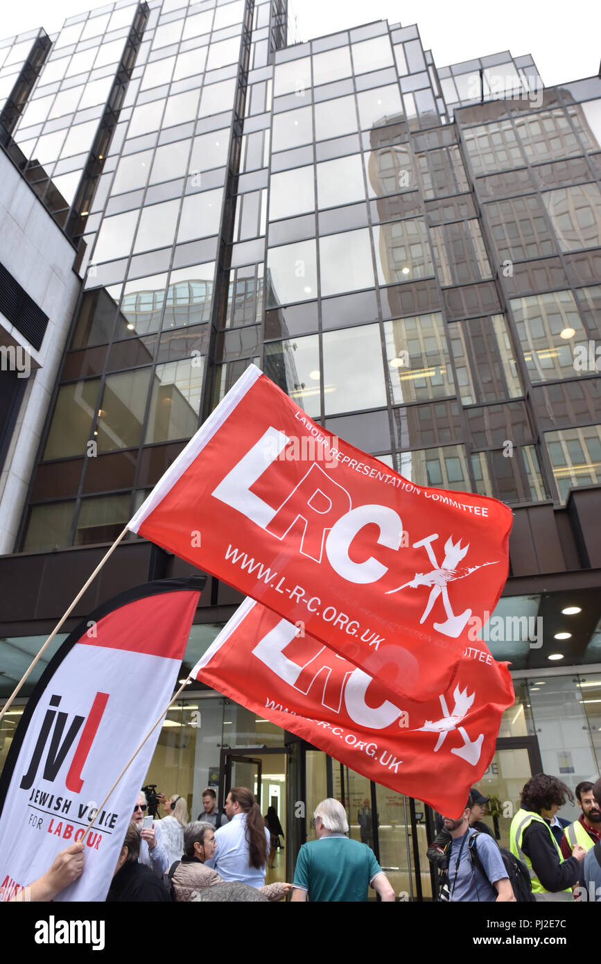 Labour Party Hq London Uk 4th September 2018 Protest Against