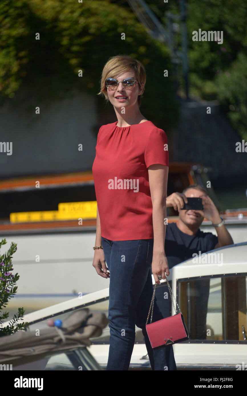 Venice, Italy. 04th Sep, 2018. 75th Venice Film Festival, Celebrity Sightings. Pictured: Violante Placido Credit: Independent Photo Agency/Alamy Live News Stock Photo