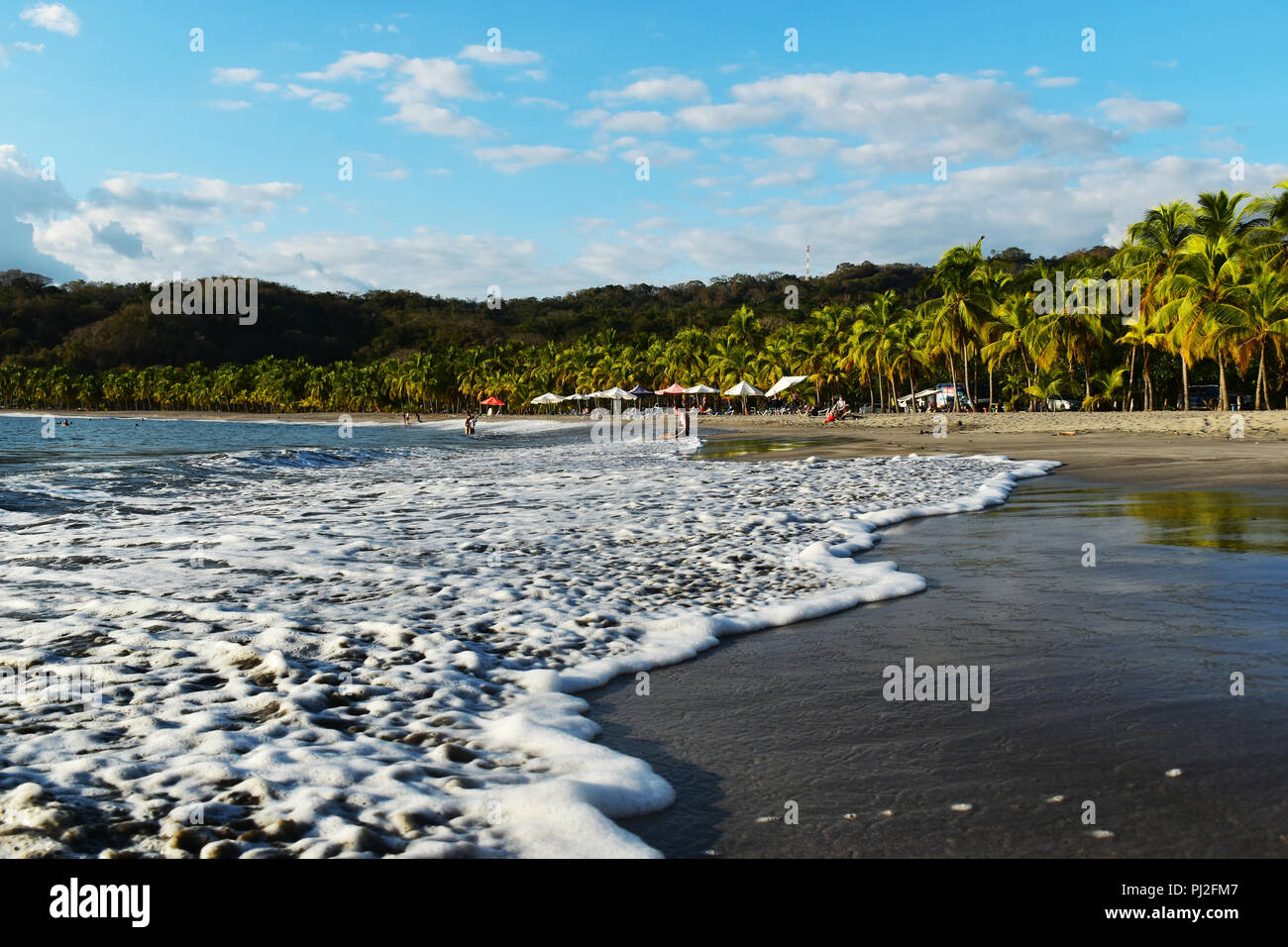 Beach view at Playa Carrillo Stock Photo