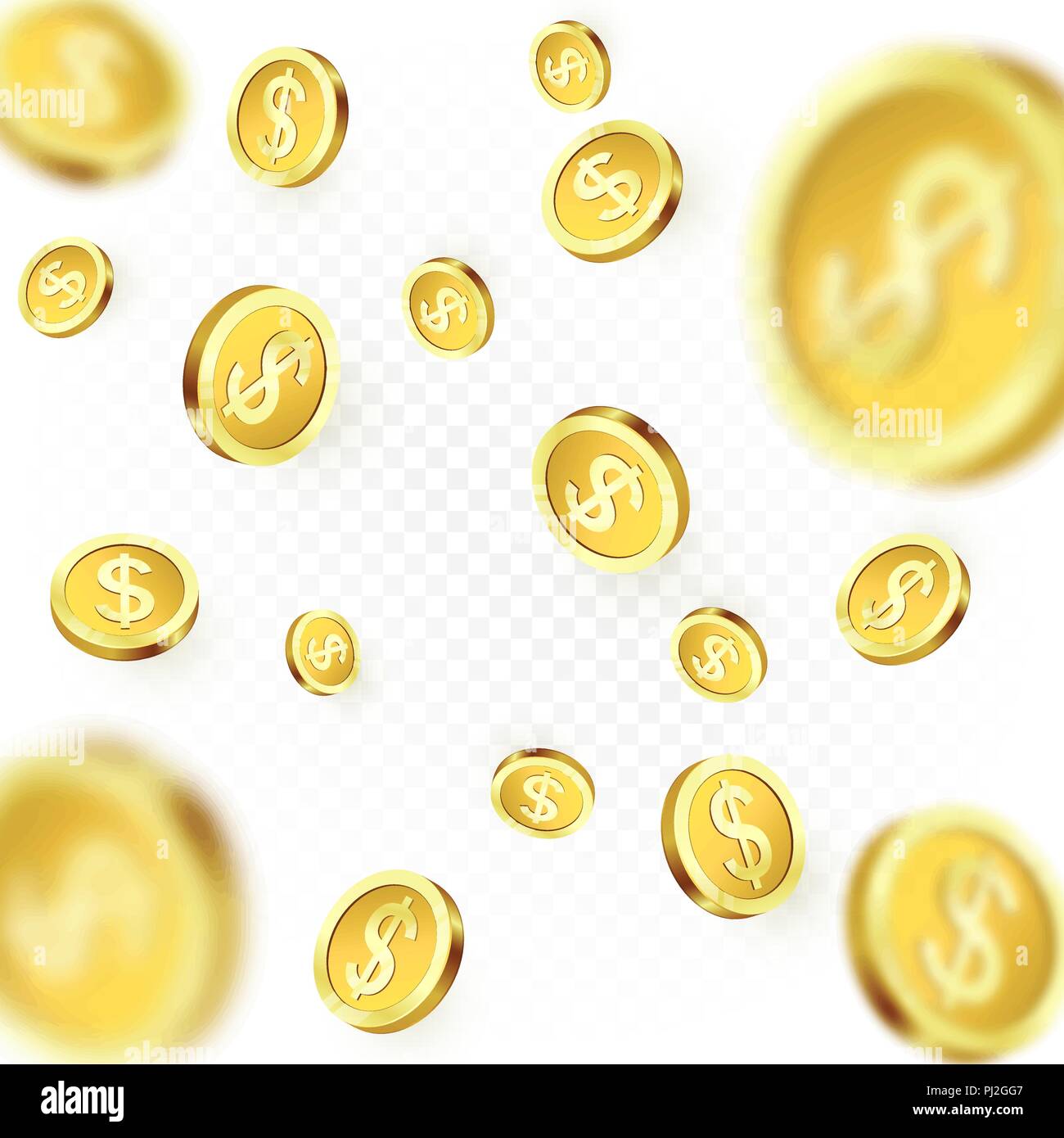Golden coins Stock Vector Images - Alamy