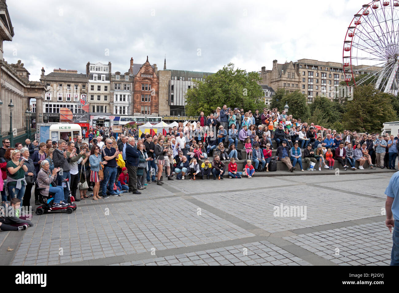 Edinburgh Fringe Festival, The Mound, Scotland, UK, Europe Stock Photo