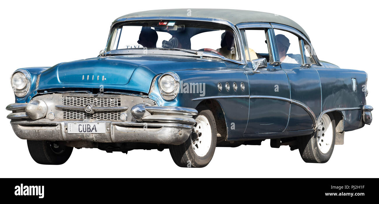 Old timer Buick from Havana Cuba. Stock Photo