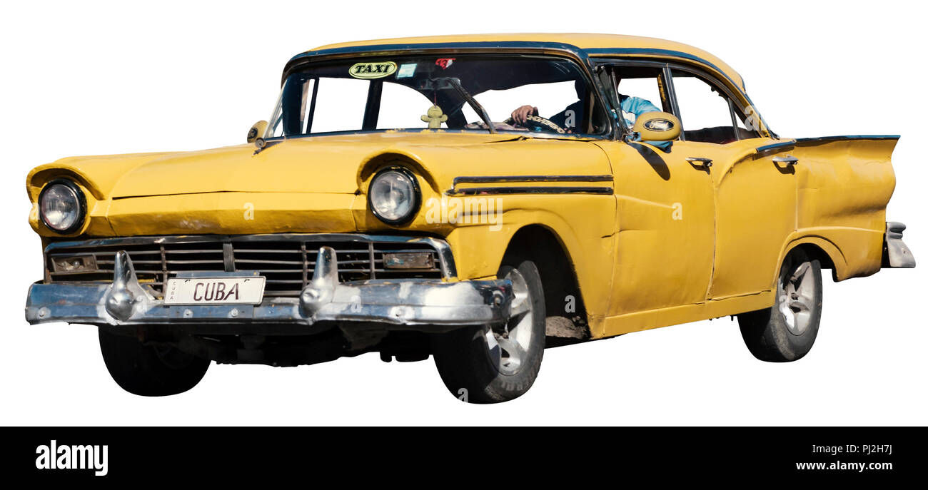 Old timer car from Havana Cuba. Stock Photo