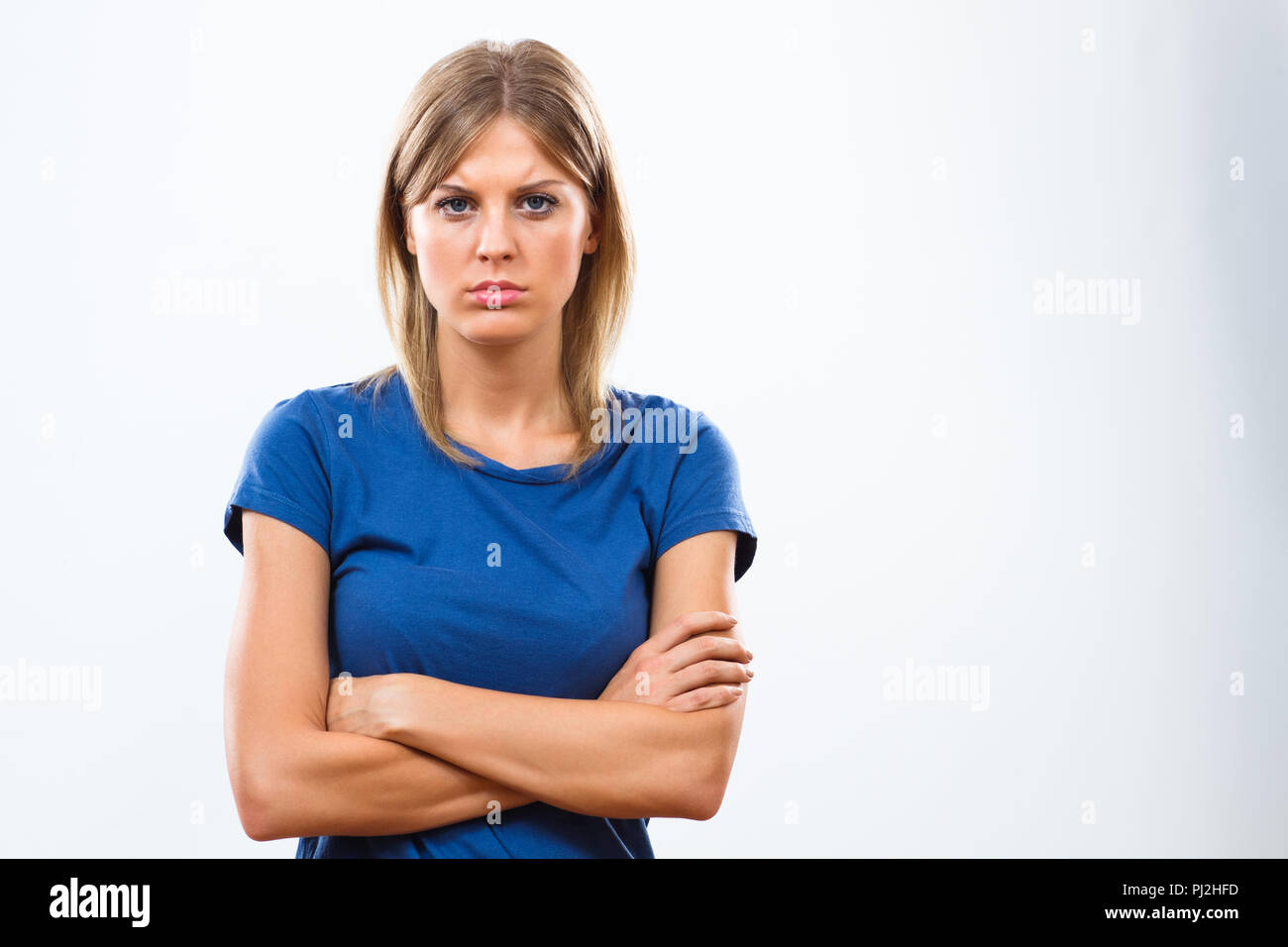 Old woman arms crossed sad hi-res stock photography and images - Alamy