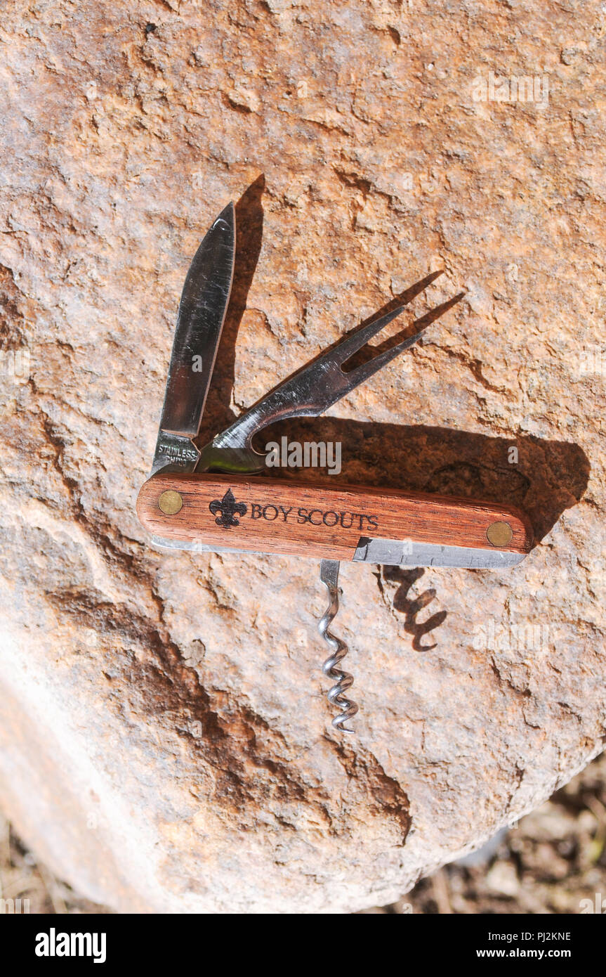 Boy Scout jack knife Stock Photo Alamy