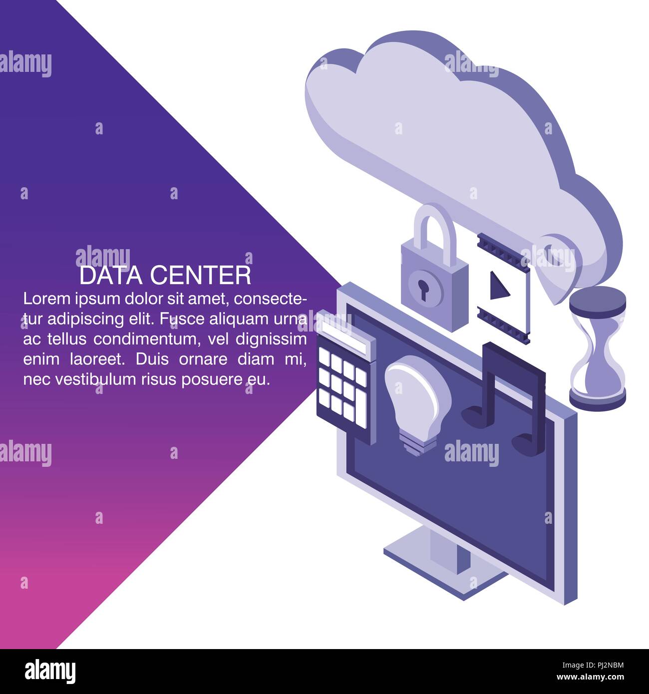 Data center poster with informaton Stock Vector Image & Art - Alamy
