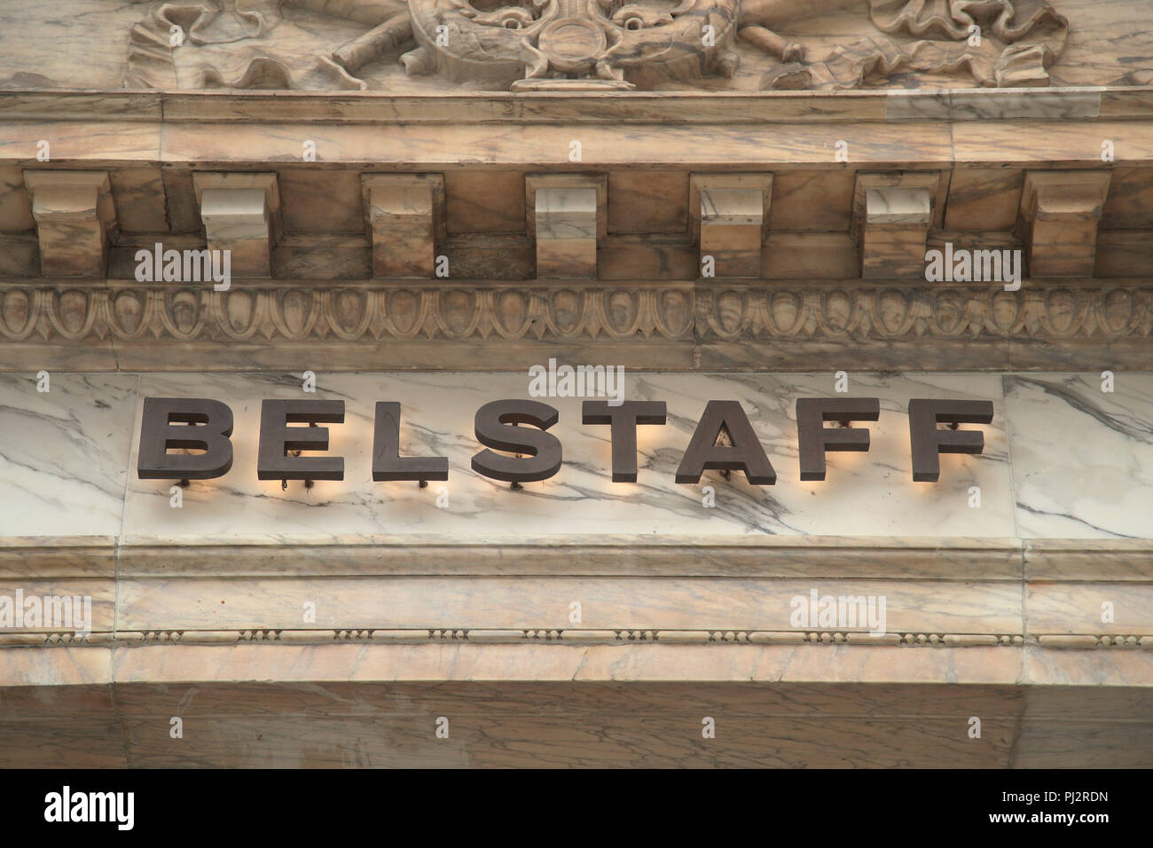 The Belstaff store on New Bond Street, London. PRESS ASSOCIATION Photo.  Picture date: Wednesday August 22, 2018. Photo credit should read: Yui  Mok/PA Wire Stock Photo - Alamy