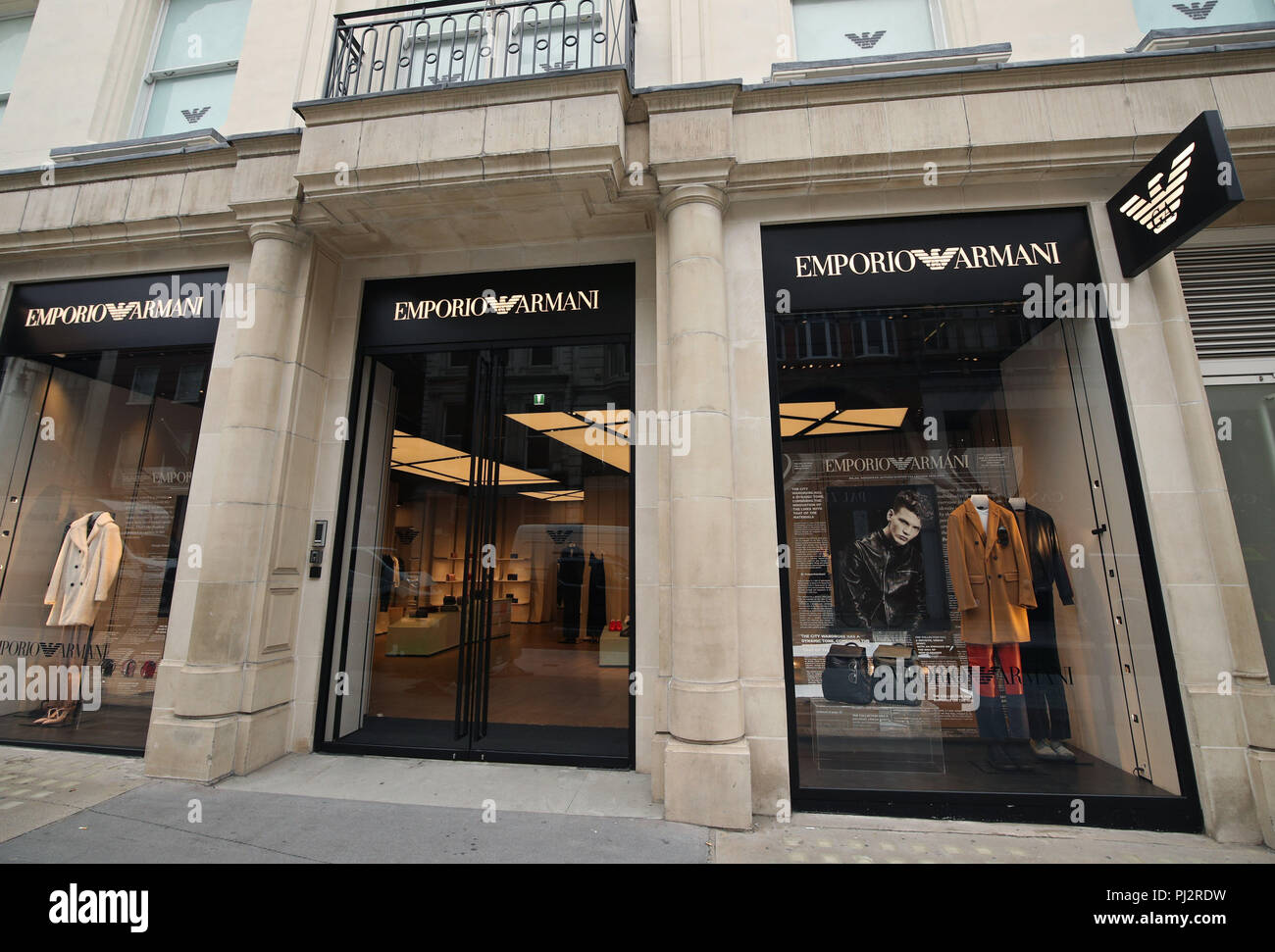 The Emporio Armani store on New Bond Street, London. PRESS ASSOCIATION ...