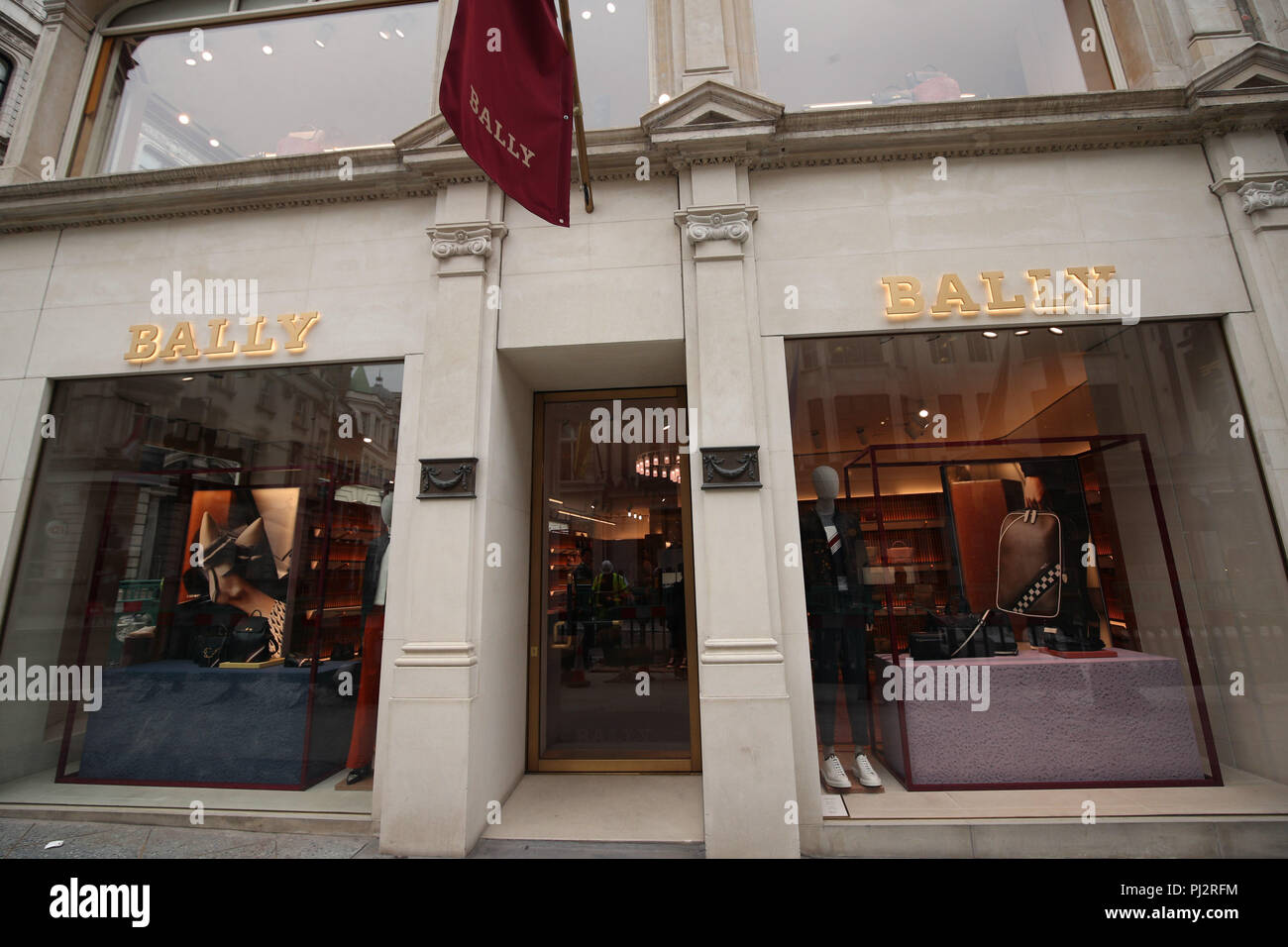 The Bally store on New Bond Street, London. PRESS ASSOCIATION Photo.  Picture date: Wednesday August 22, 2018. Photo credit should read: Yui  Mok/PA Wire Stock Photo - Alamy