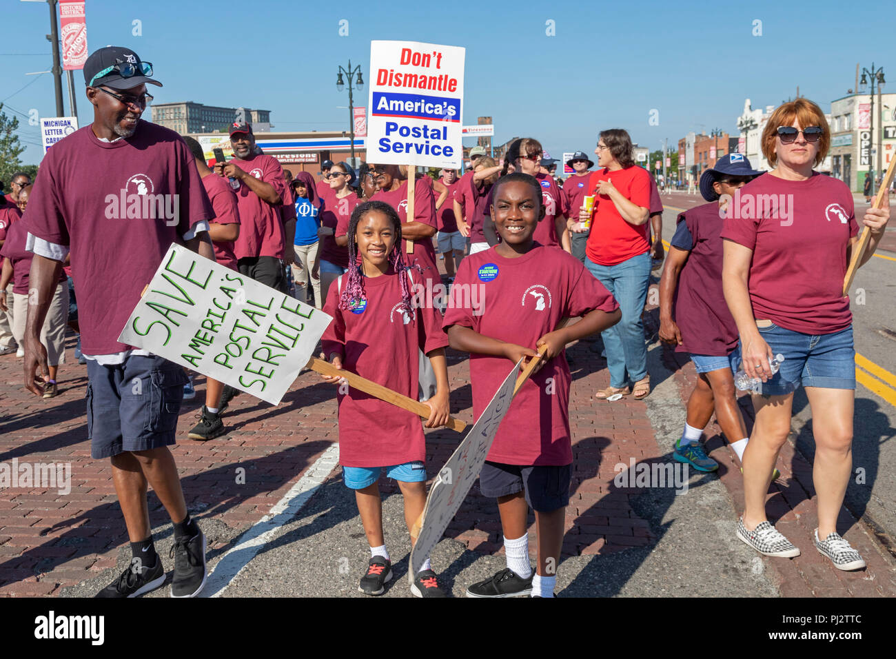Detroit, Michigan 3 September 2018 Members of the American Postal