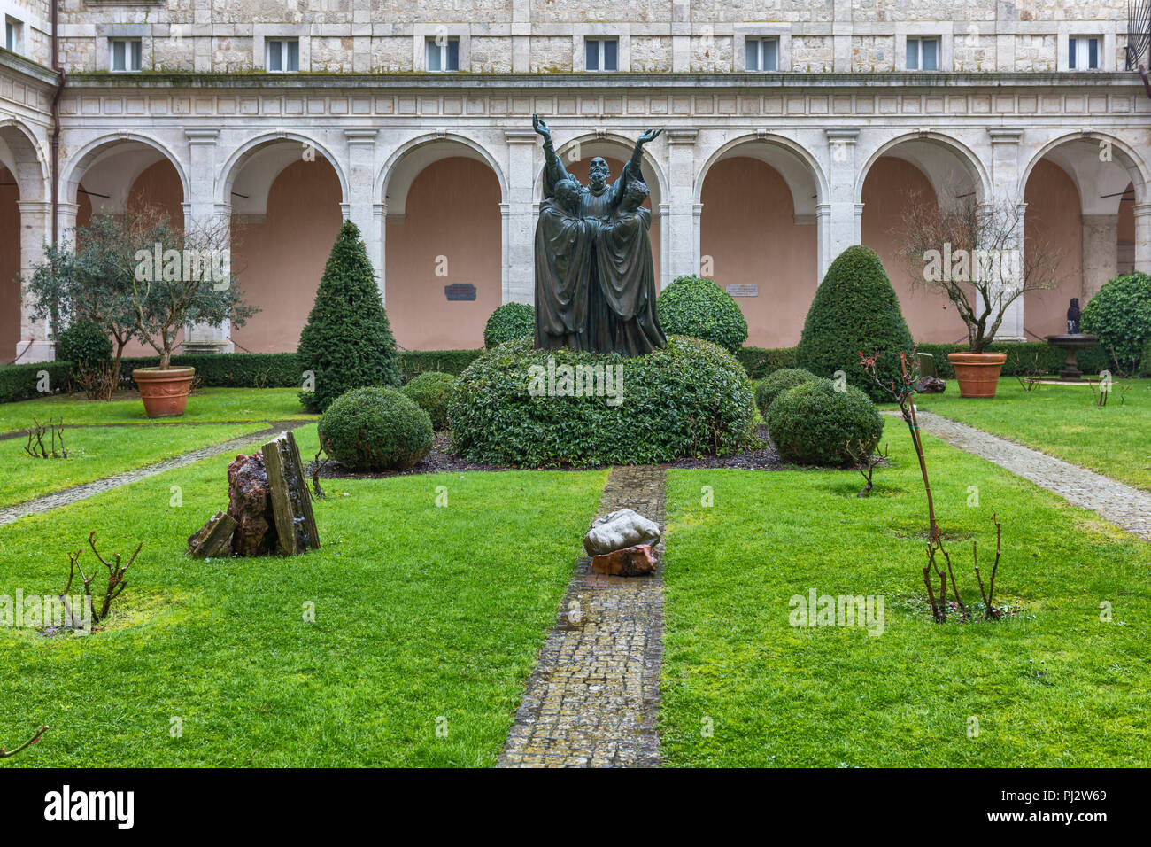 Monastery garden at monte cassino hires stock photography and images