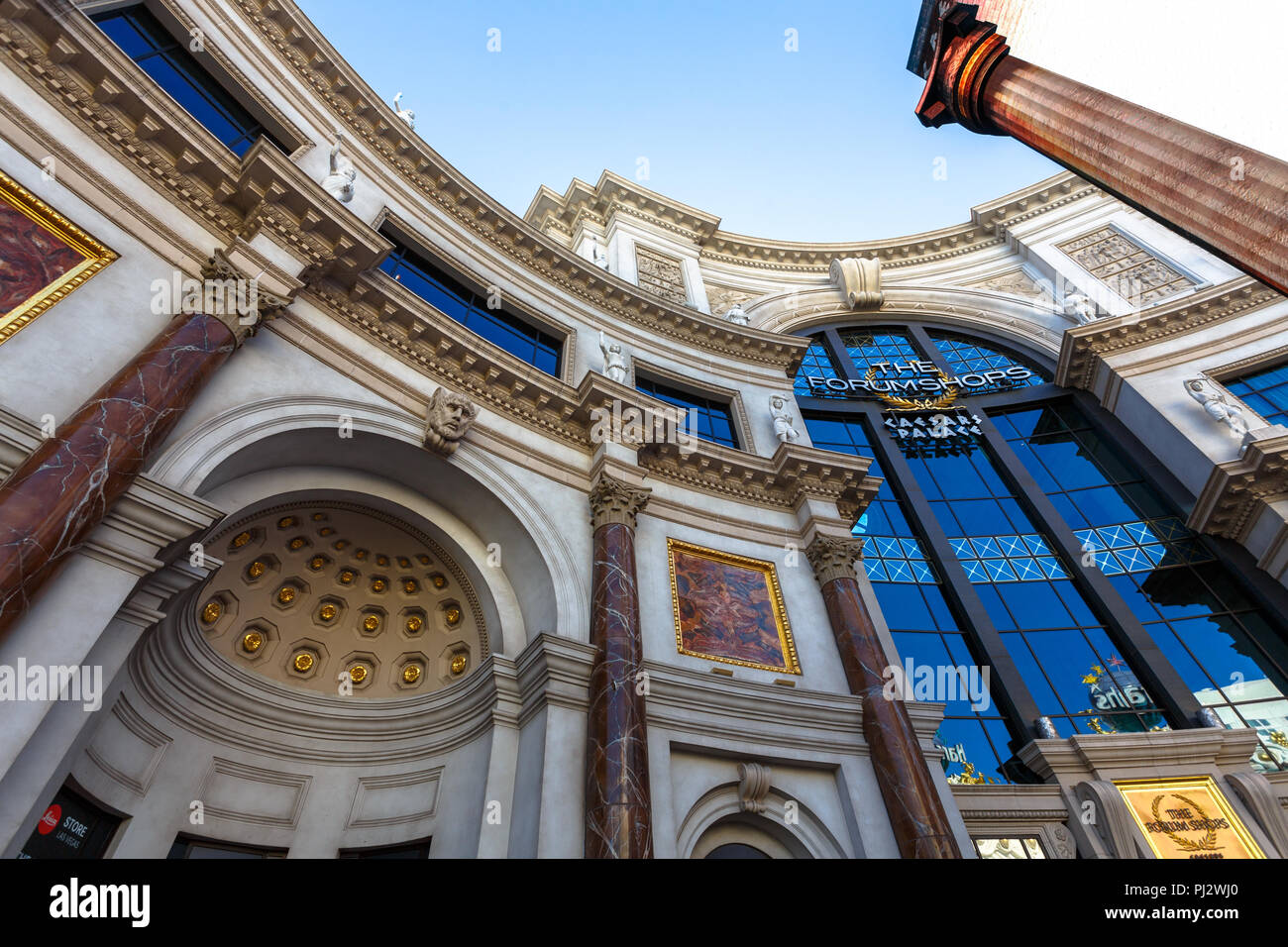 Trevi Fountain copy in Las Vegas outside The Forum Shops at Caesars Palace Las Vegas, Nevada