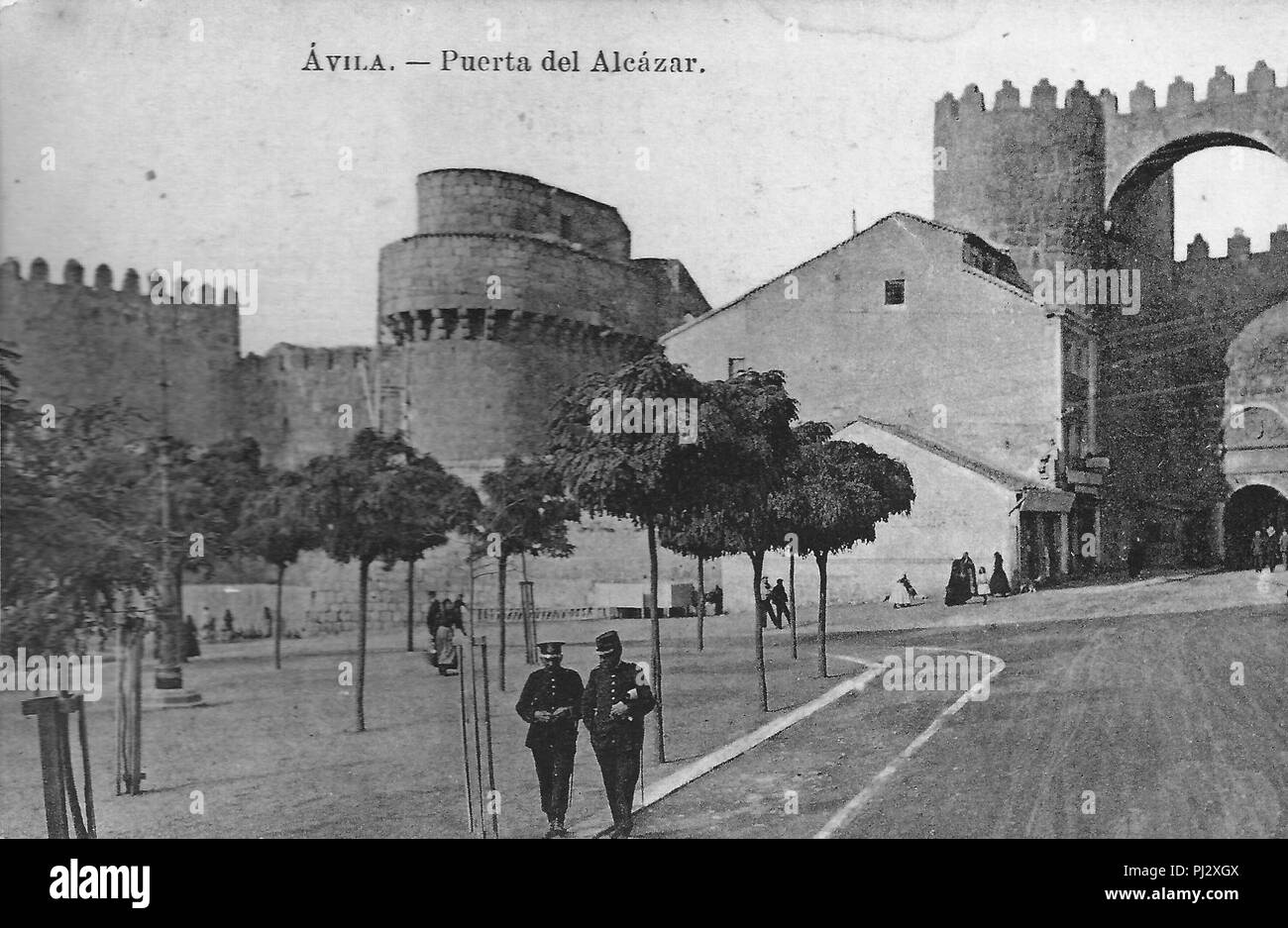 Avila Plaza Santa Teresa 1911 01. Stock Photo
