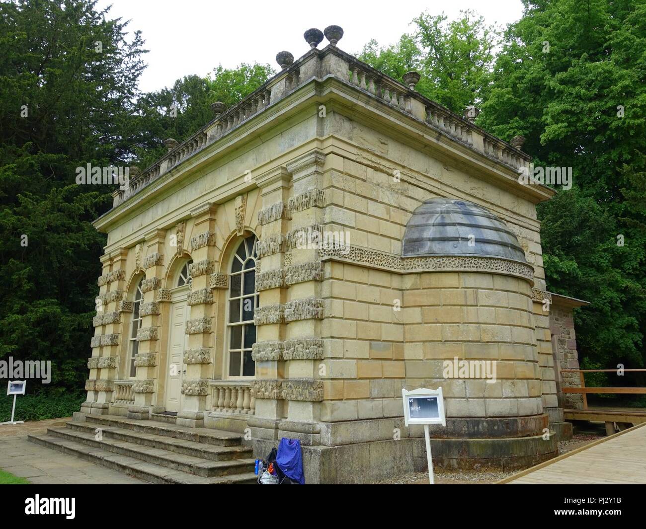 Banqueting House, Studley Royal Park - North Yorkshire, England - Stock Photo
