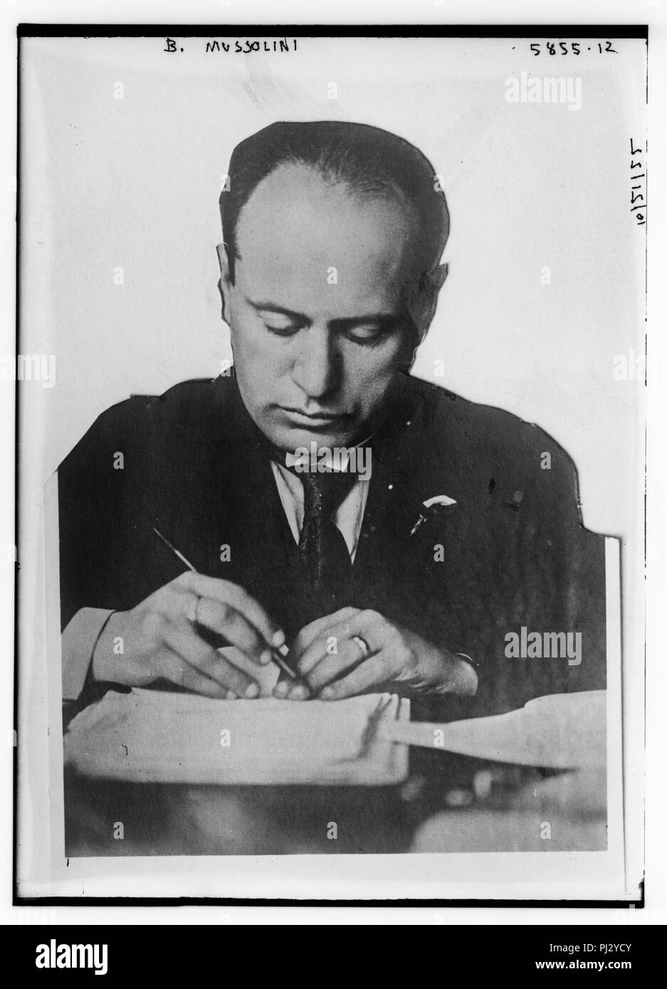 B. (i.e. Benito) Mussolini Stock Photo