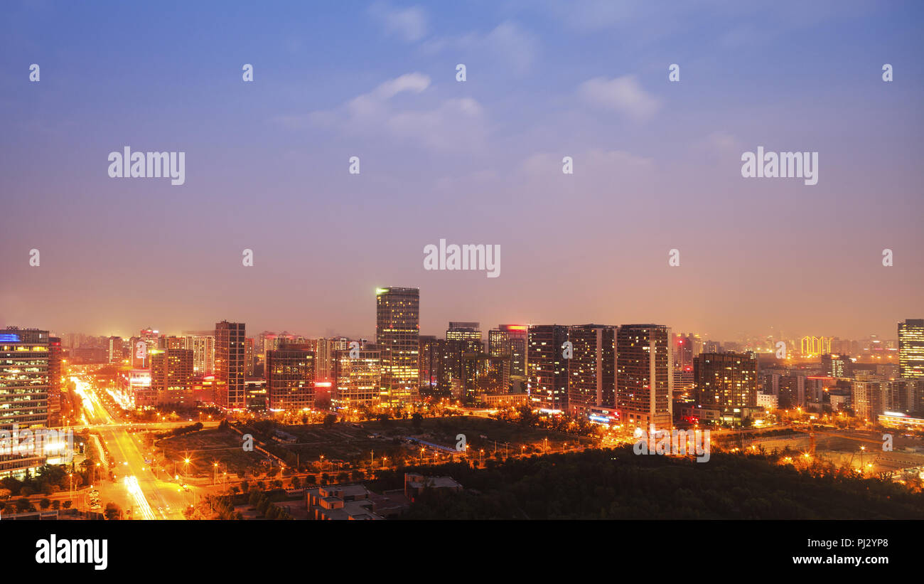 Night view of Beijing Stock Photo - Alamy