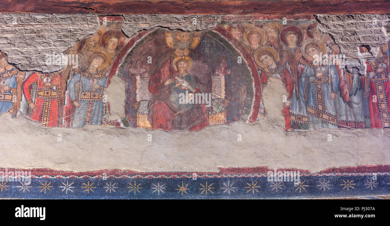 Pentecost mosaic (12th century), Abbey of Santa Maria di Grottaferrata ...