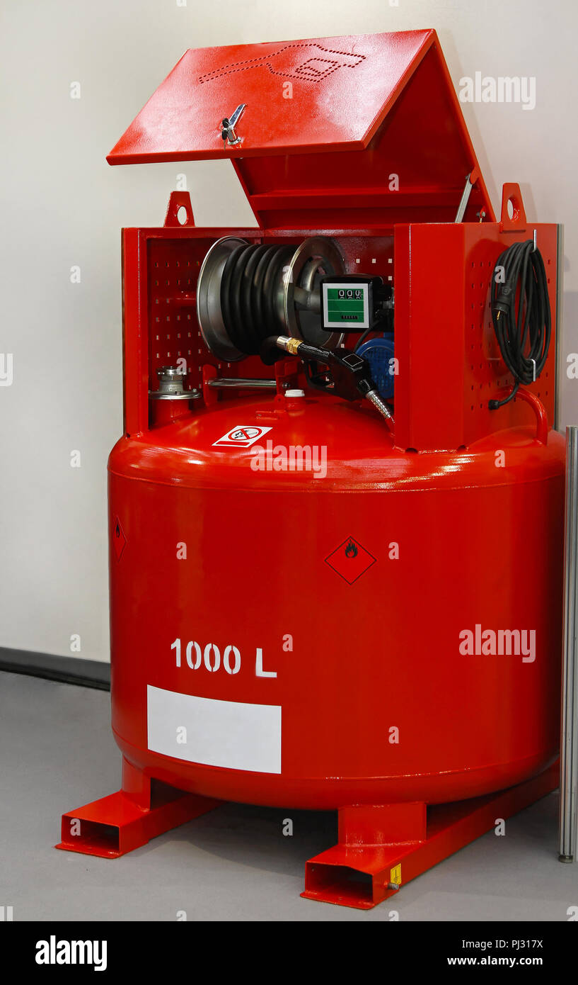 Mobile gasoline station for fueling industrial machines Stock Photo Alamy