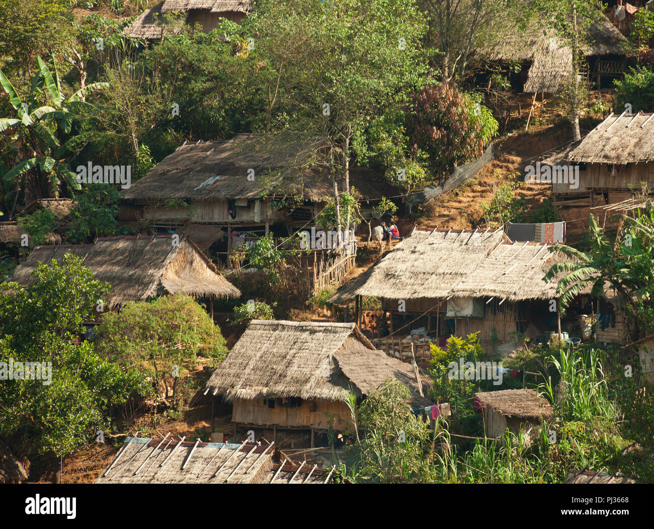 In  Burmese refugee camp near Mae Sot, Tak Province in northwestern Thailand. Stock Photo