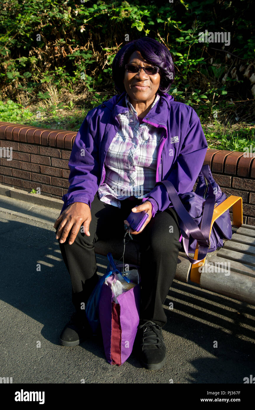 London Hackney Dalston Kingsland Station Older Black Woman