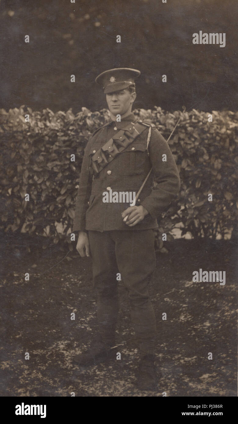 Vintage Photograph of a British Army Soldier Stock Photo