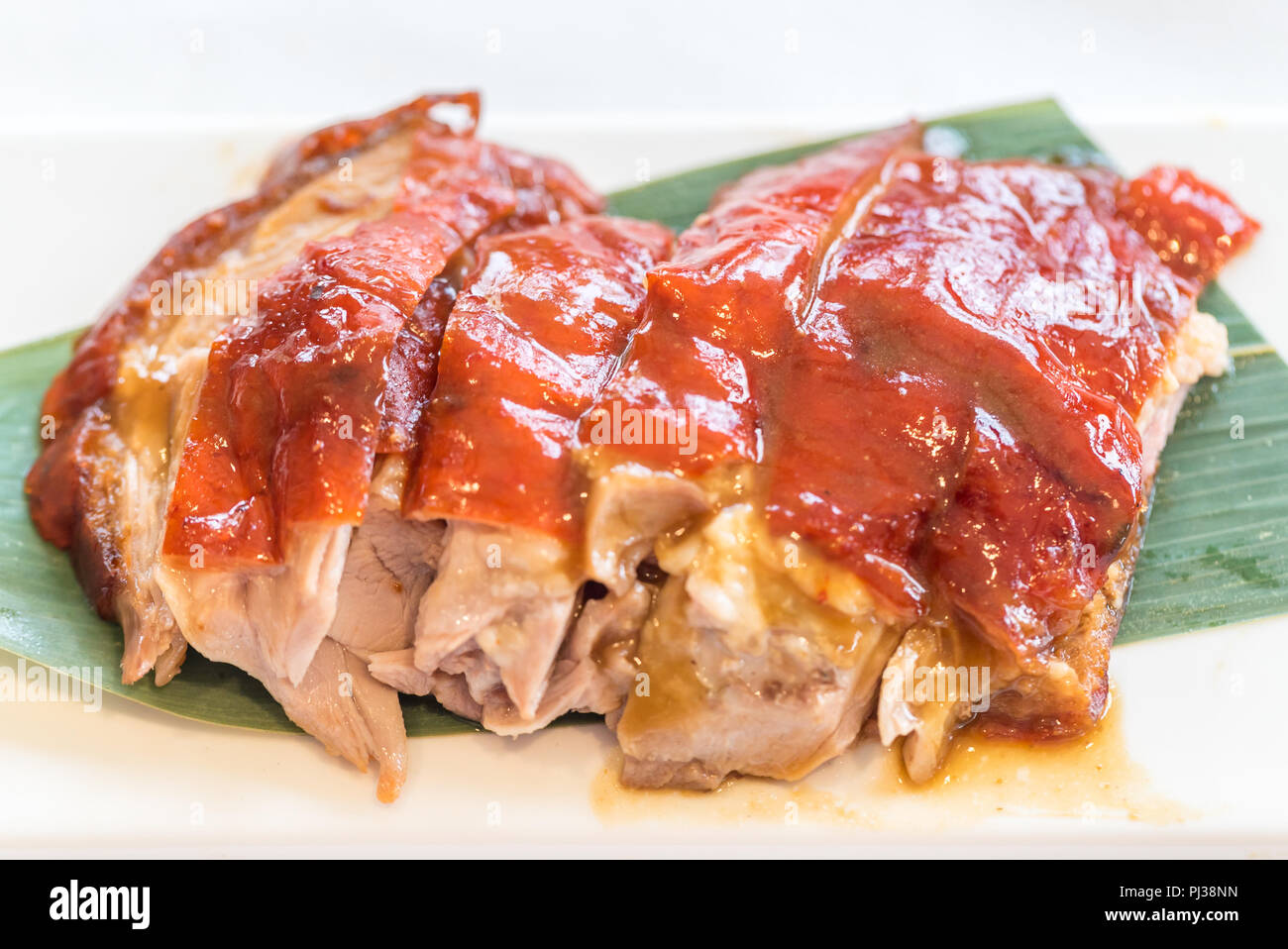 Chinese style BBQ grilled duck - Grilled Chinese groumet cuisine Stock Photo