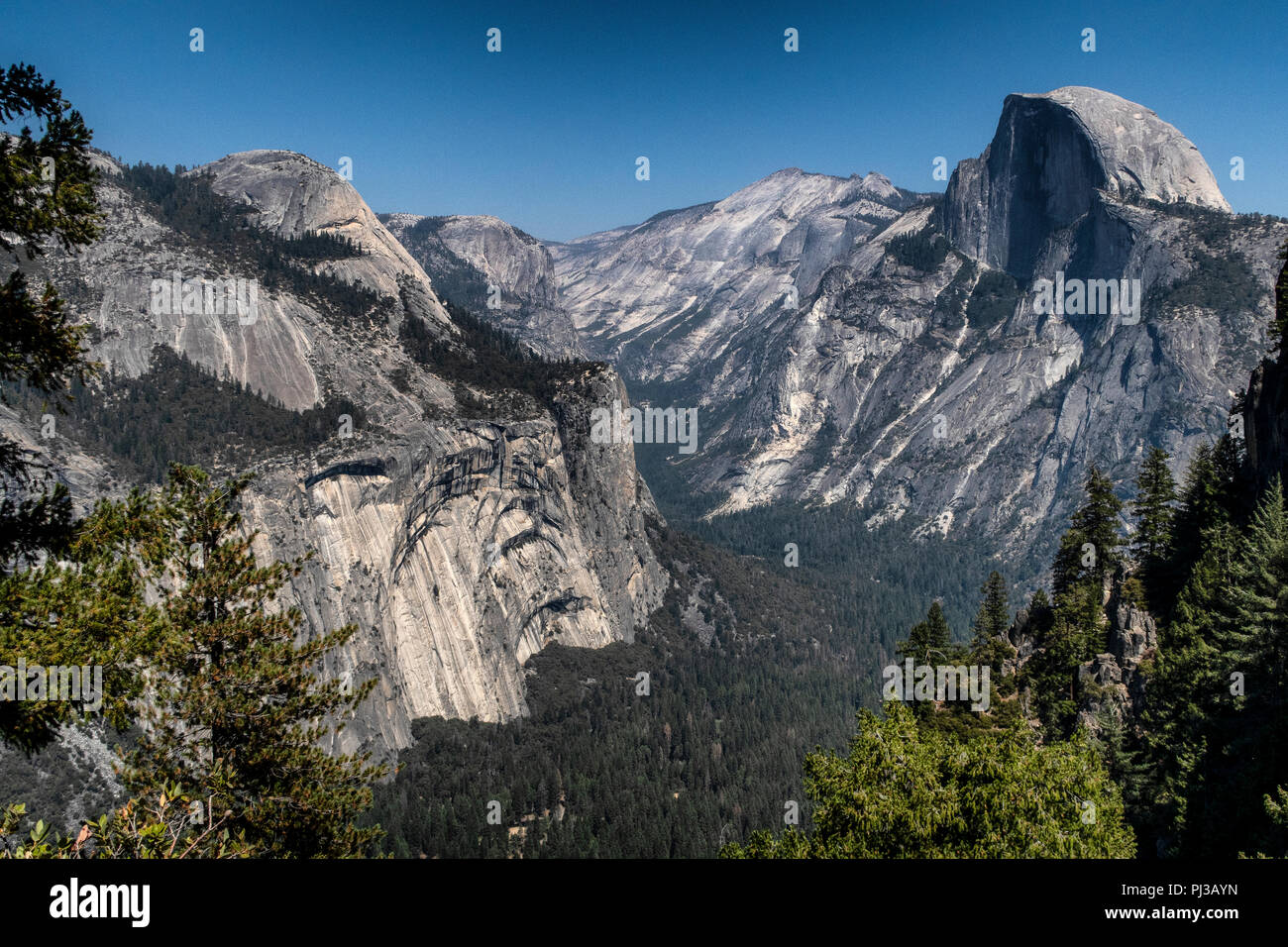 Half Dome, from Glacier Point, Yosemite National Park, California, USA Stock Photo