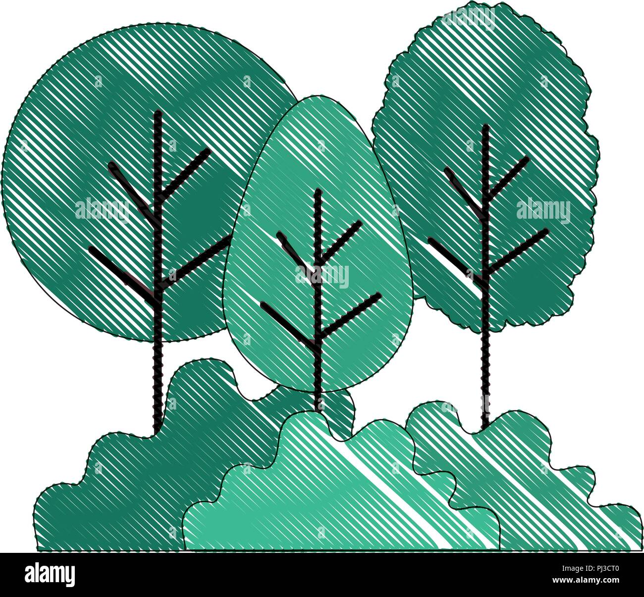 forest landscape scene icon Stock Vector Image & Art - Alamy