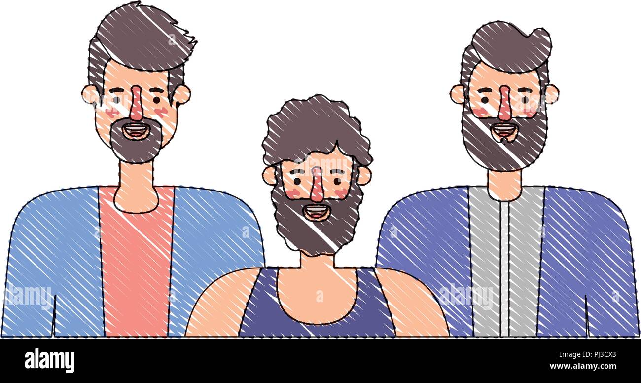 group of men characters Stock Vector Image & Art - Alamy