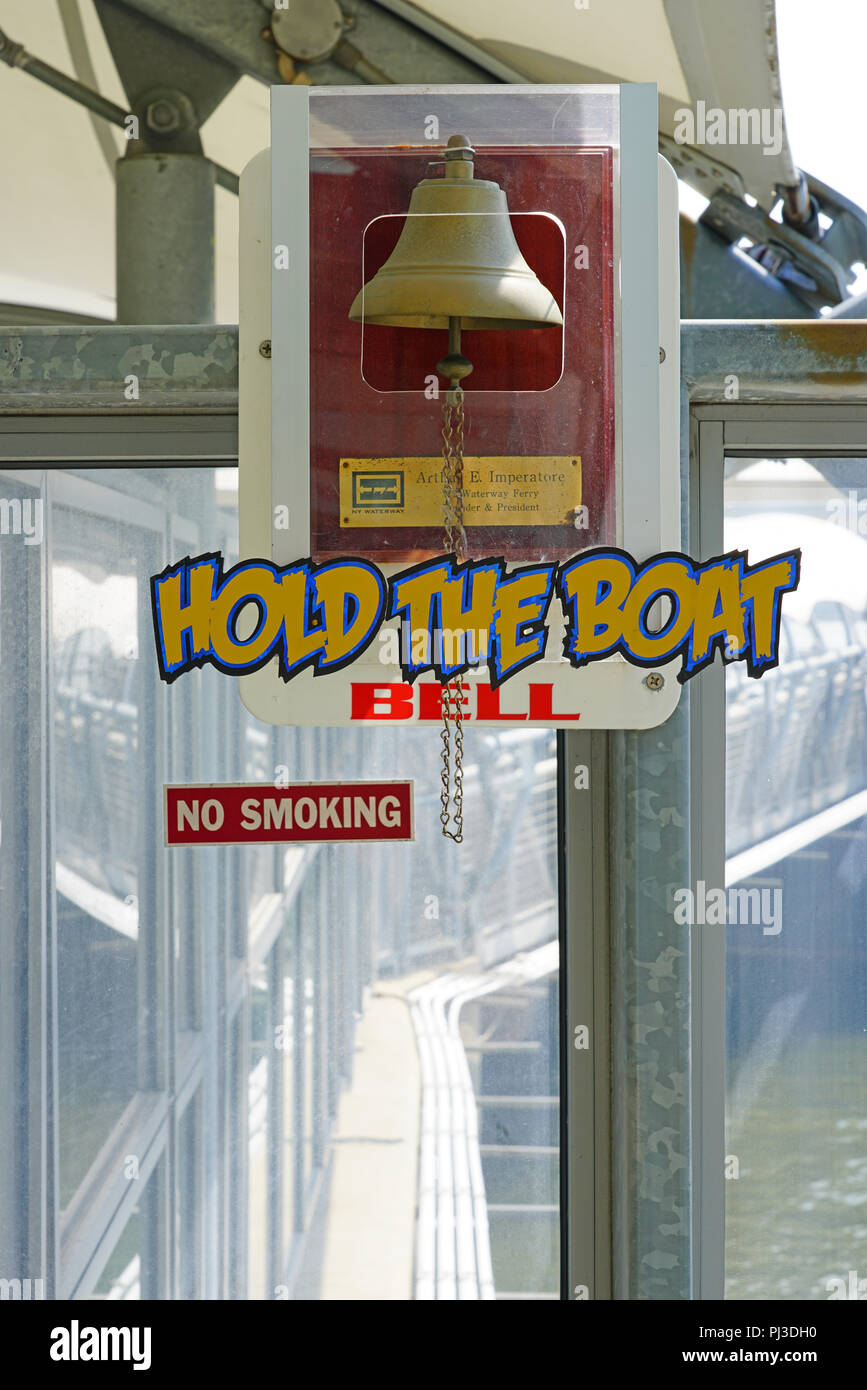 View of the NY Waterway ferry terminal at Port Imperial in Weehawken, a