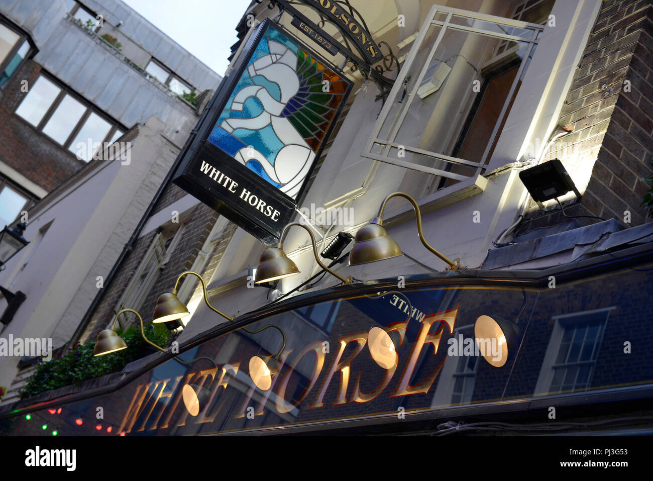 Pub, The White Horse, Newburgh St, Soho, London, England, Grossbritannien Stock Photo
