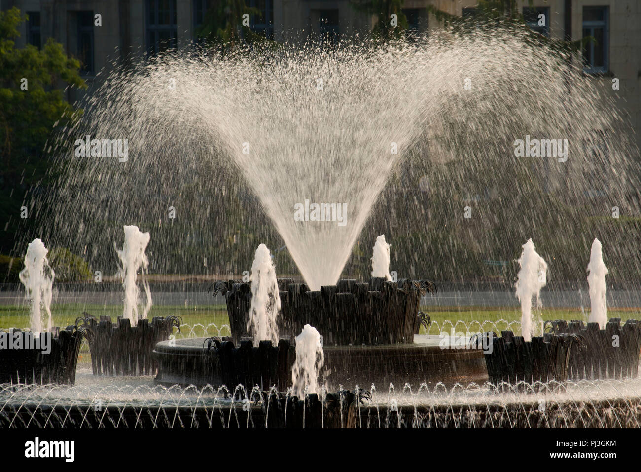 Tivoli Fountain, State Capitol Mall, Olympia, Washington Stock Photo