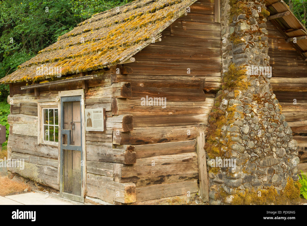 Beaumont Cabin Olympic National Park Washington Stock Photo