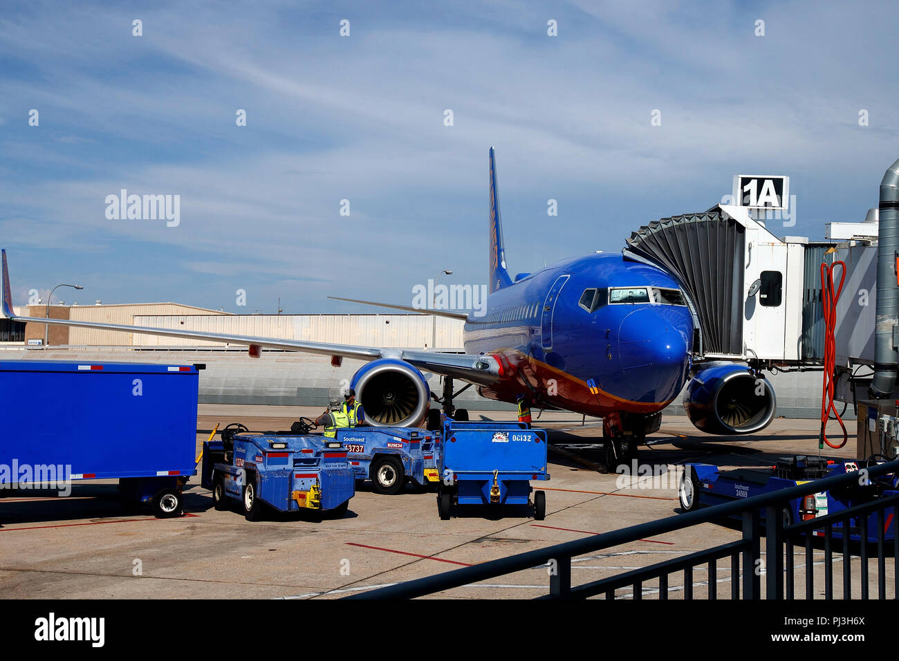 Southwest Airlines Boeing 737 at Gate 1A, San Diego International