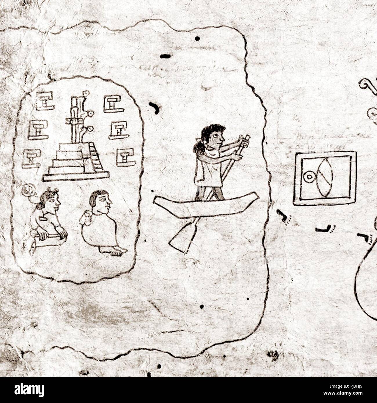 Aztlan codex boturini Stock Photo - Alamy