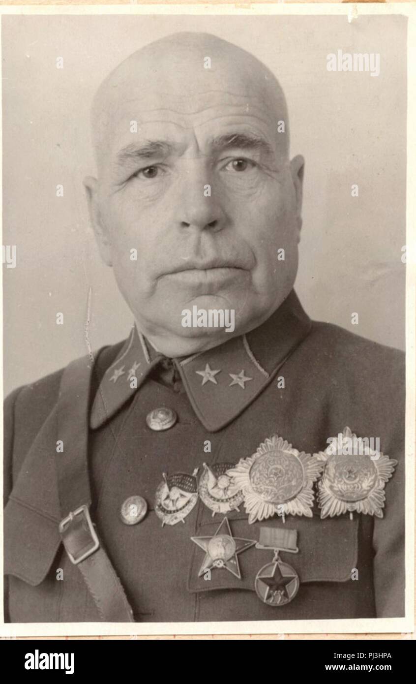 Barinov met de Orde van Buchara Ie en IIe Klasse. Stock Photo