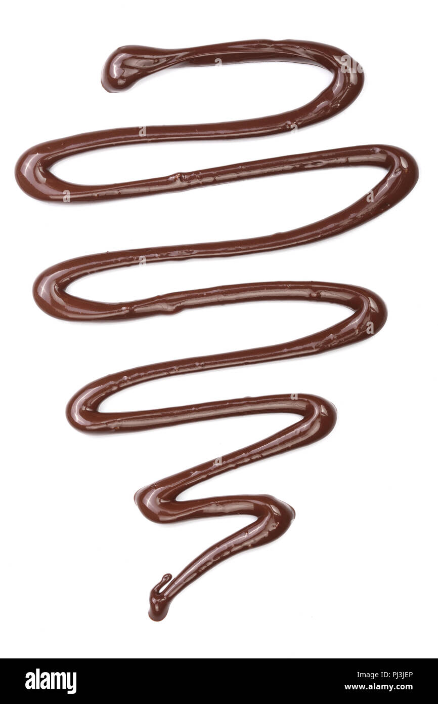 sweet chocolate sauce isolated on a white background Stock Photo Alamy