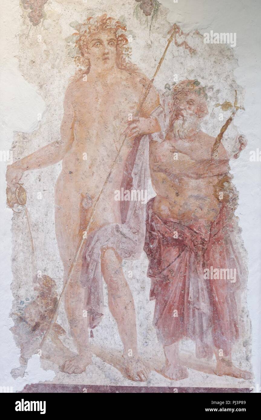 Bacchus and Silenus BM 1899.2-15.1 n02. Stock Photo