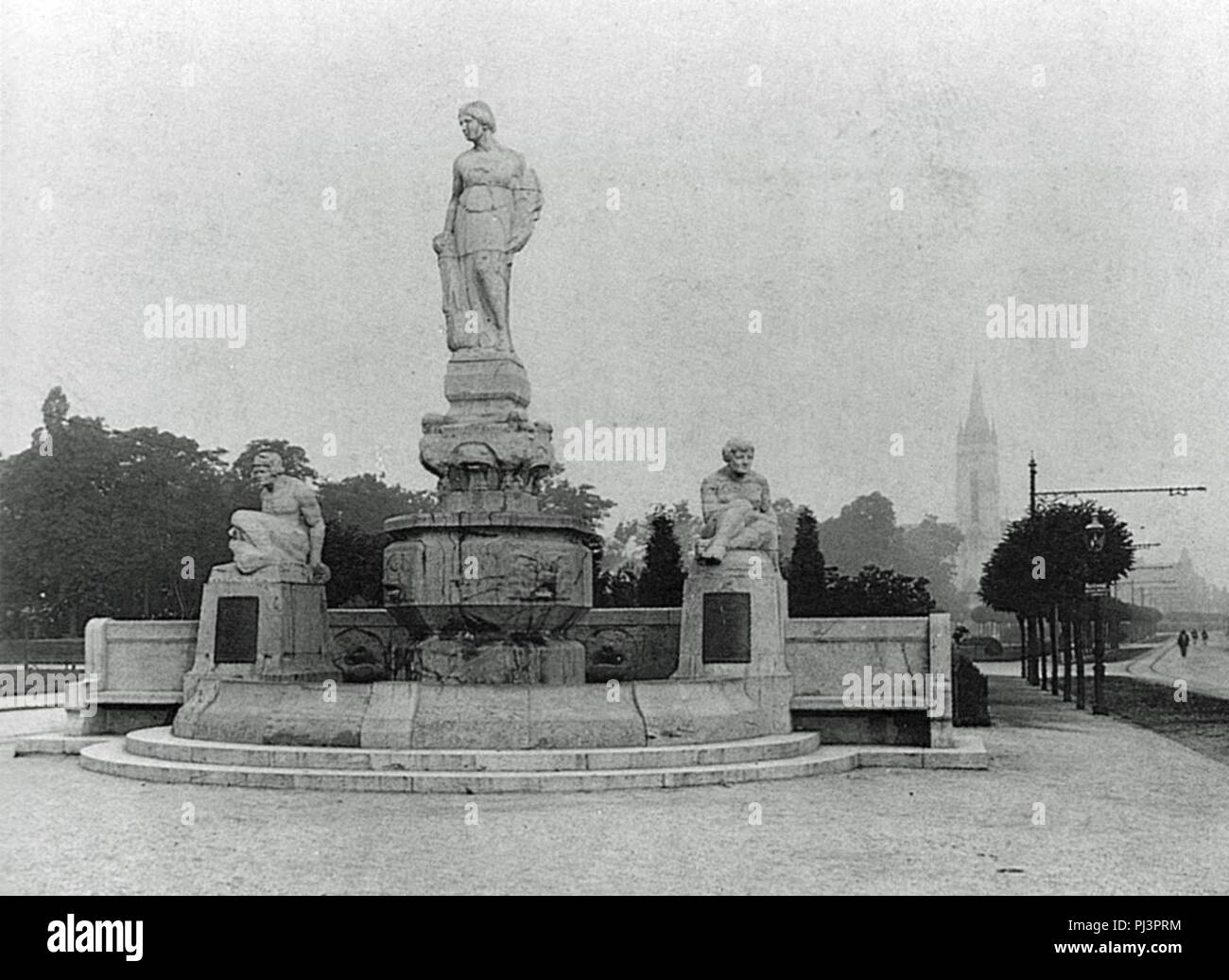 Barbara-Denkmal Koblenz 1908 Stock Photo - Alamy