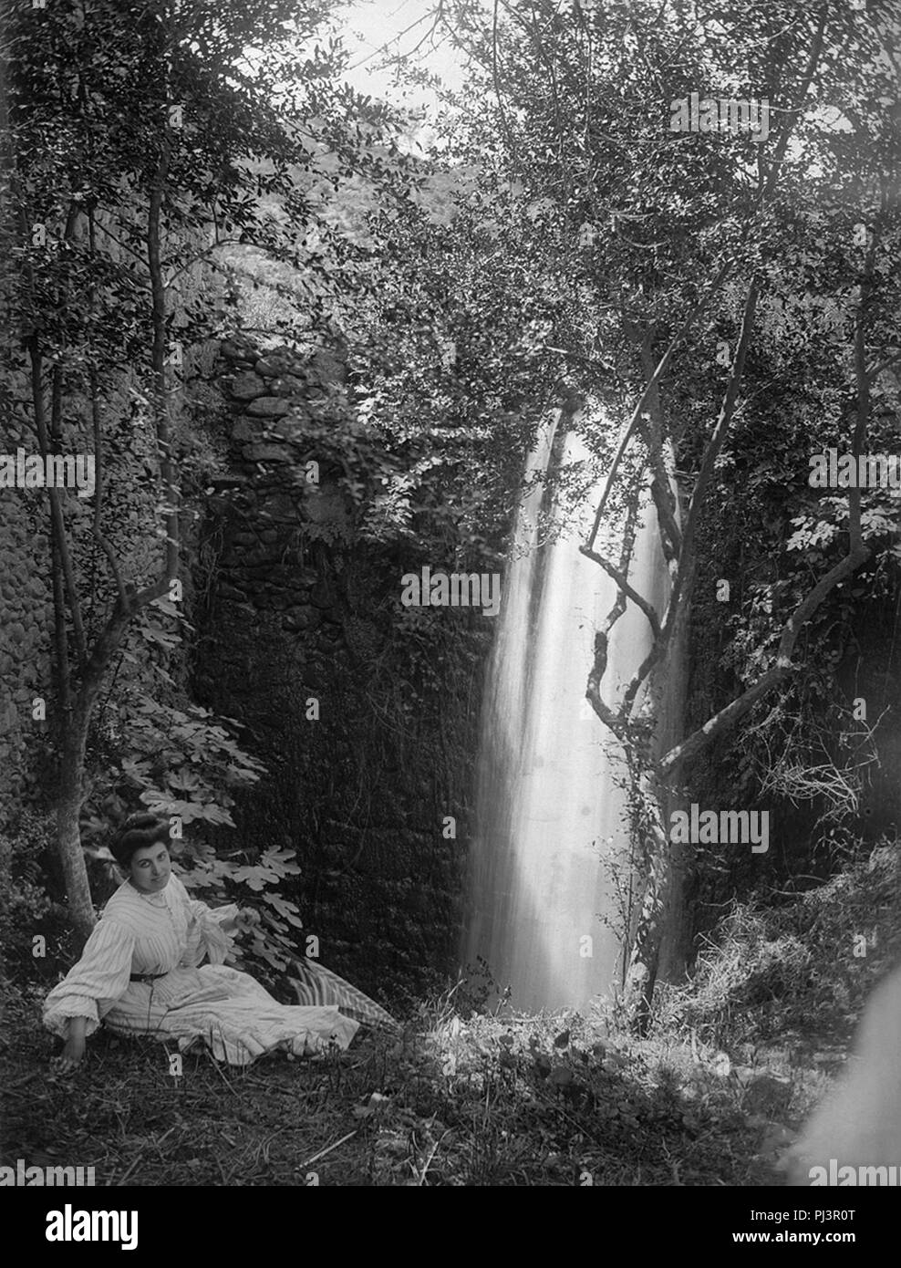 Baldomer Gili Roig. Paisatge romàntic (Maçanet de Cabrenys), c. 1911. Stock Photo