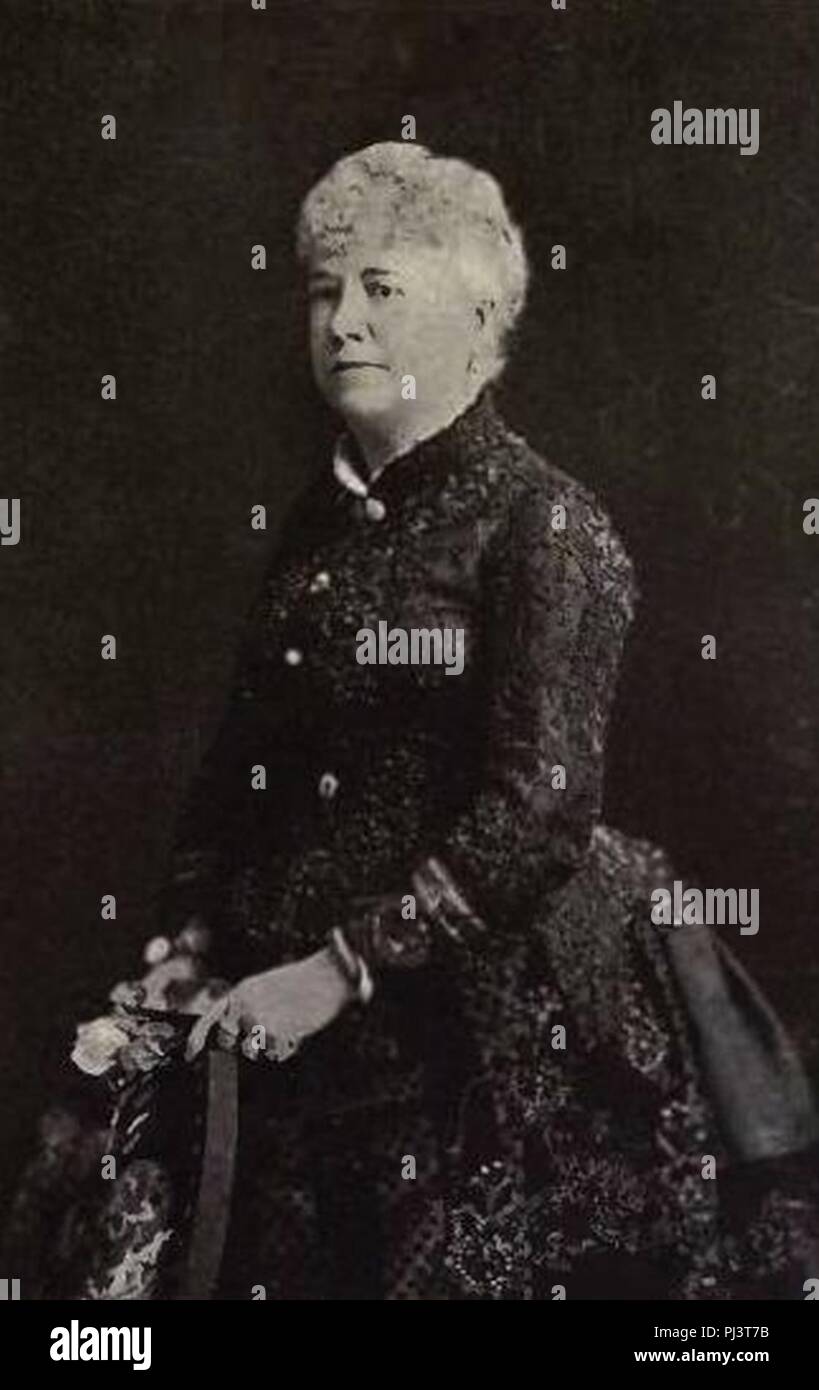 Baroness Annie Chorlotte Mountstephen by William Notman. Stock Photo