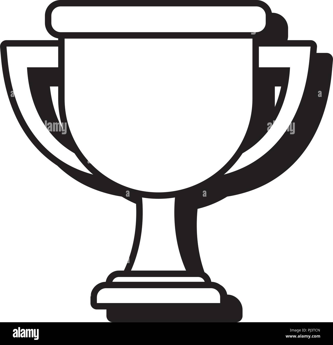 trophy cup icon over white background, vector illustration Stock Vector ...