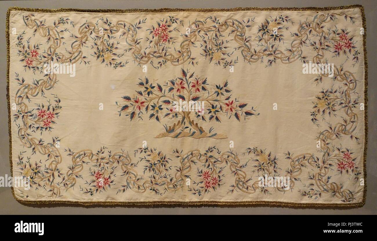 Barber's set (towel), Turkey, Ottoman Empire, 19th century AD, cotton, silk Stock Photo
