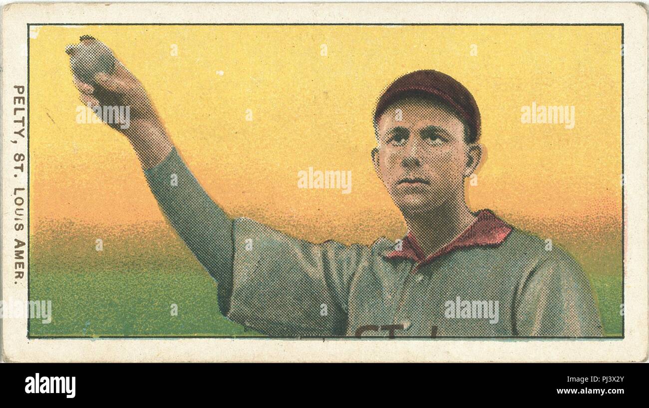 Barney Pelty, St. Louis Browns, baseball card portrait Stock Photo - Alamy