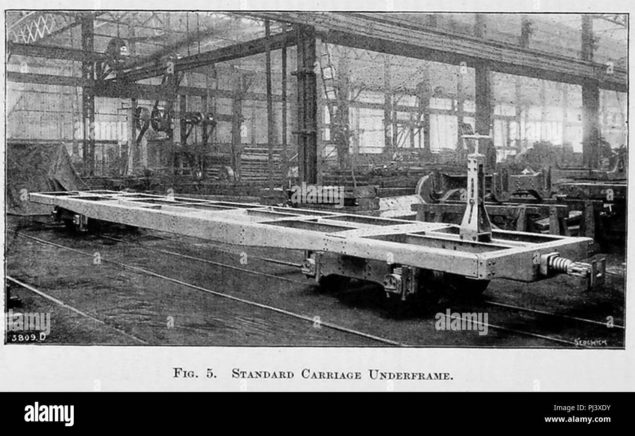 Barsi Light Railway - Standard-Carriage Underframe by Leeds Forge Co (1897). Stock Photo