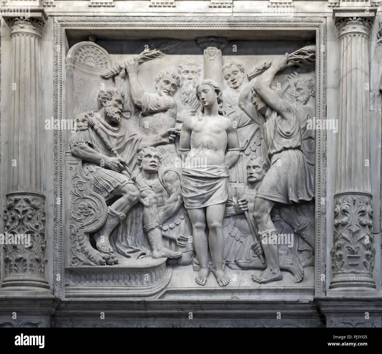 Barcelona Cathedral Interior The flogging of St. Eulalia of Barcelona