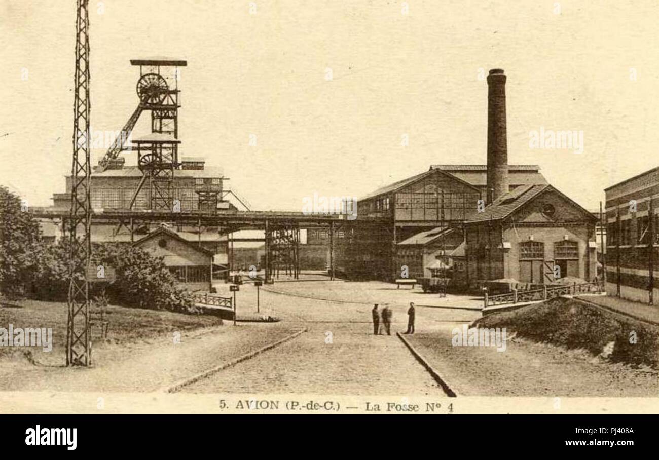 Avion Fosse n° 4 4 bis des mines de Liévin (B Stock Photo Alamy