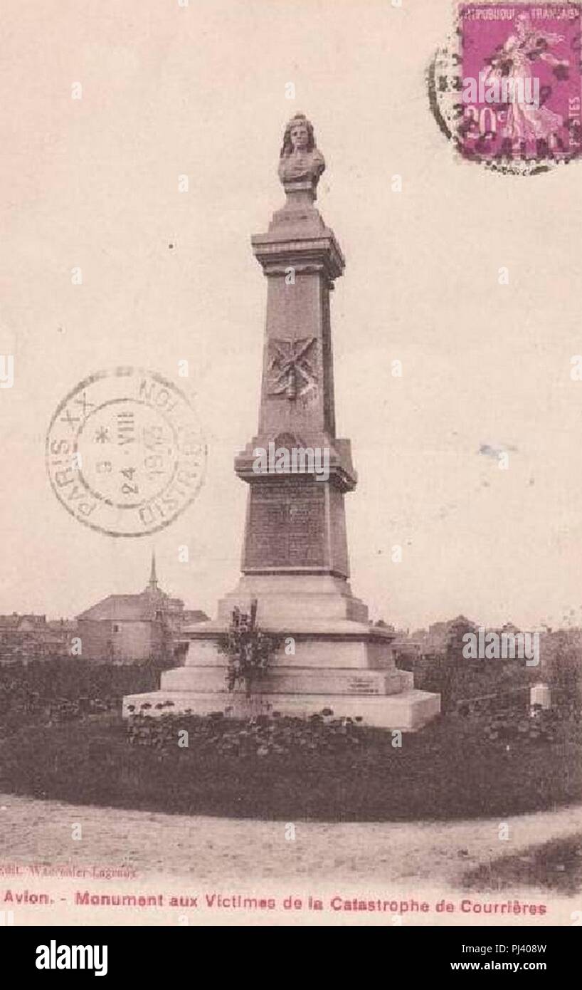 Avion - Monument aux victimes de la Catastrophe de Courrières. Stock Photo