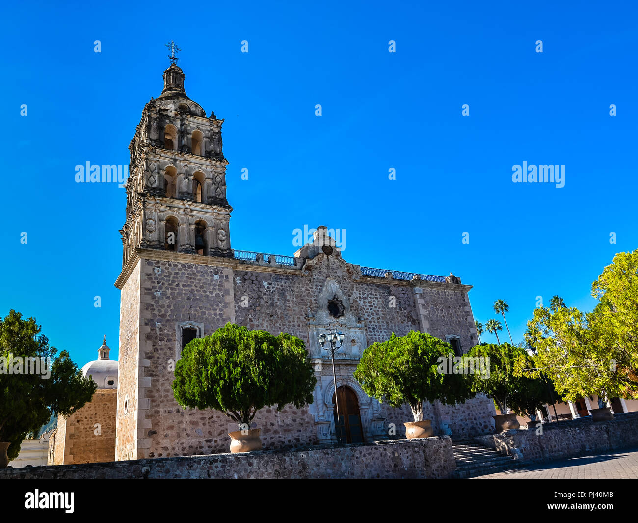 Immaculate Conception Church - Alamos, Sonora, Mexico Stock Photo